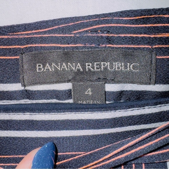 Banana Republic High Waisted Striped Midi Wrap Skirt size 4 - Picture 4 of 5